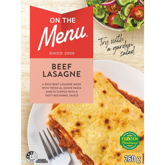 Beef Lasagne | 260g | On The Menu | YG-112241-MC-980274