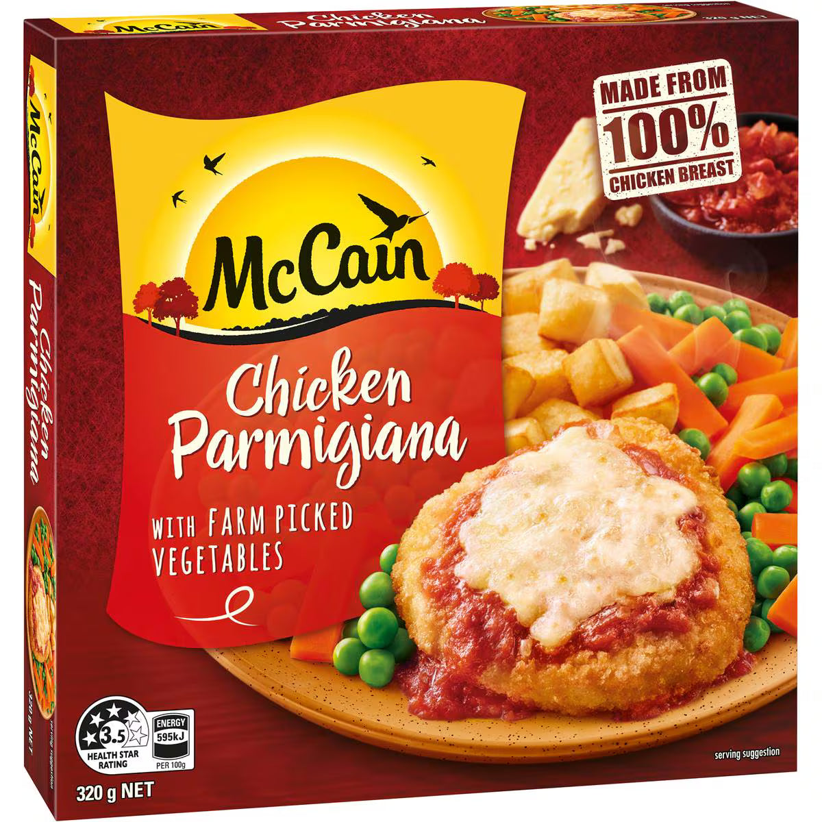 Dinner Chicken Parmagiana Frozen Meal | 320g | Mccain | YG-113057-MC-980268