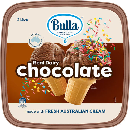 Real Dairy Chocolate Ice Cream | 2L | Bulla | YG-113051-MC-980242