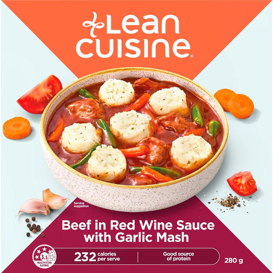 Beef In Red Wine Sauce With Garlic Mash Frozen Meal | 280g | Lean Cuisine | YG-113056-MC-980260