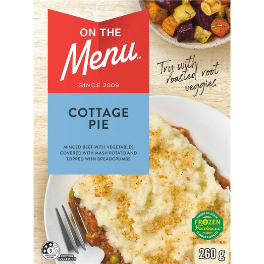 Cottage Pie Pie Frozen Meal | 260g | On The Menu | YG-113058-MC-980272