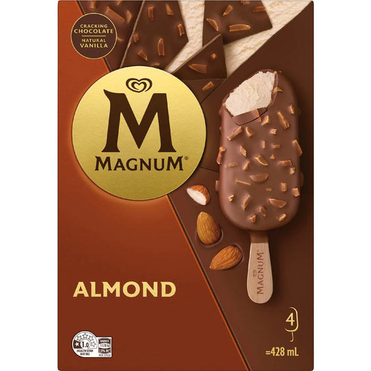 Almond Ice Cream Sticks | 4 Pack | Magnum | YG-113044-MC-980228