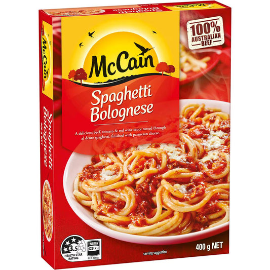 Spaghetti Bolognese Frozen Meal | 400g | Mccain | YG-007042-MC-980251