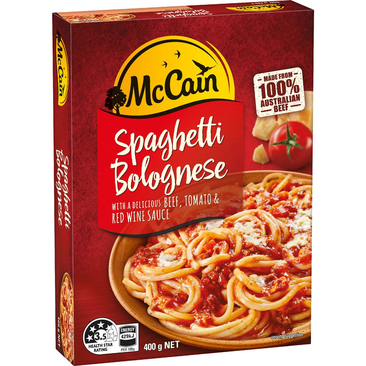 Spaghetti Bolognese Frozen Meal | 400g | Mccain | YG-007042-MC-980251