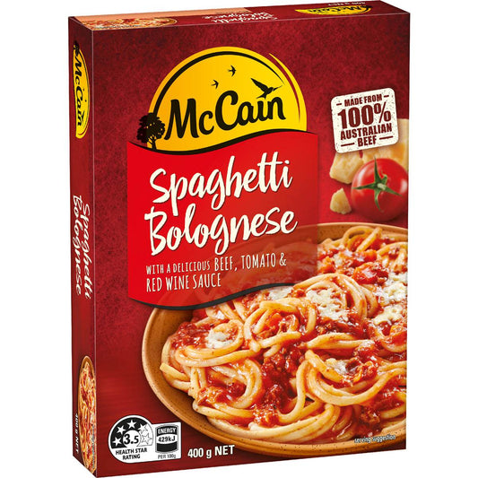 Spaghetti Bolognese Frozen Meal | 400g | Mccain | YG-007042-MC-148925