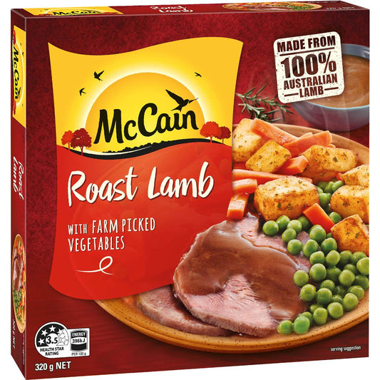 Dinner Roast Lamb Frozen Meal | 320g | Mccain | YG-007056-MC-980270