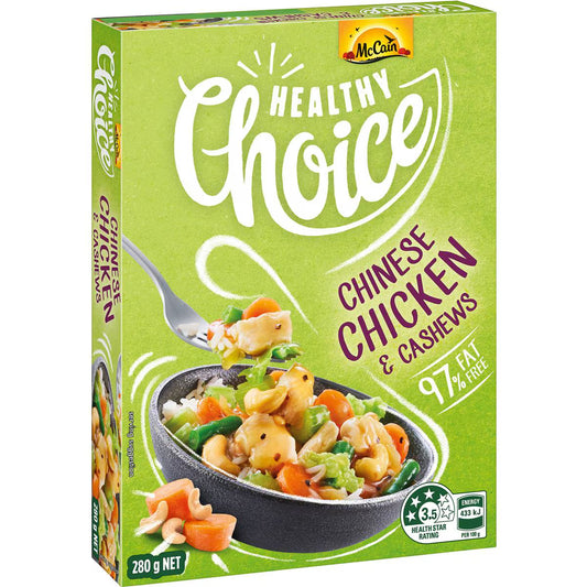 Healthy Choice Chinese Chicken Cashew Frozen Meal | 280g | Mccain | YG-112236-MC-980249