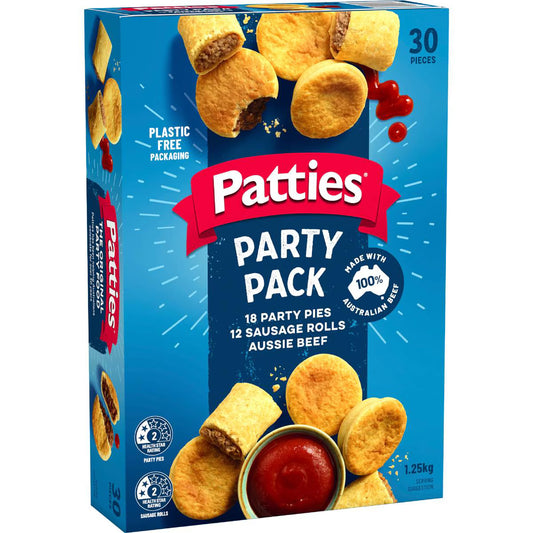 Party Pack Pies & Sausage Rolls | 1.25kg | Patties | YG-006379-MC-979979