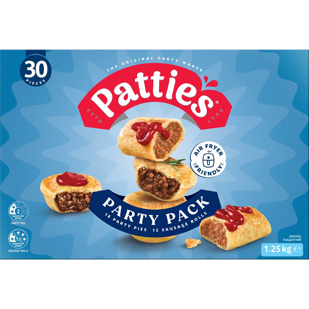 Party Pack Pies & Sausage Rolls | 1.25kg | Patties | YG-006379-MC-979979