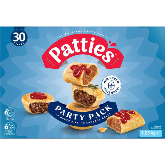 Party Pack Pies & Sausage Rolls | 1.25kg | Patties | YG-006379-MC-979979