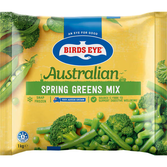 Australian Spring Greens Mix Green Beans Peas & Broccoli | 1kg | Birds Eye | YG-006773-WW-135488