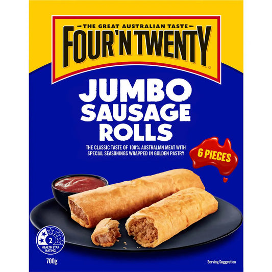 Sausage Roll Jumbo | 6 Pack | Four'n Twenty | YG-113063-MC-980286