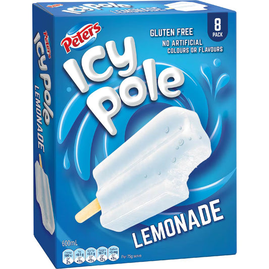 Icy Pole Lemonade | 8 Pack | Peters | YG-113041-MC-980219