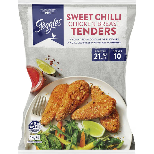 Chicken Breast Tenders Sweet Chilli | 1kg | Steggles | YG-112227-MC-980016