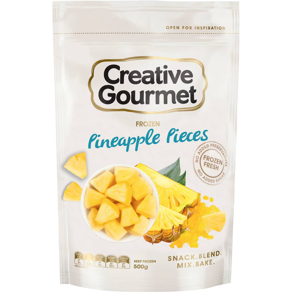 Frozen Pineapple Pieces | 500g | Creative Gourmet | YG-112228-MC-980163
