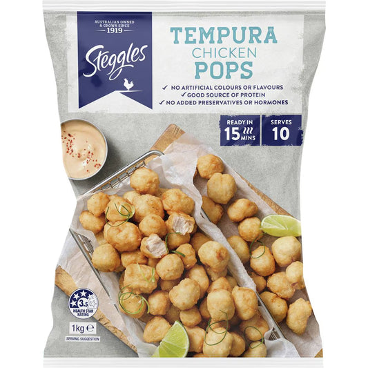 Chicken Pops Tempura | 1kg | Steggles | YG-112226-MC-980010