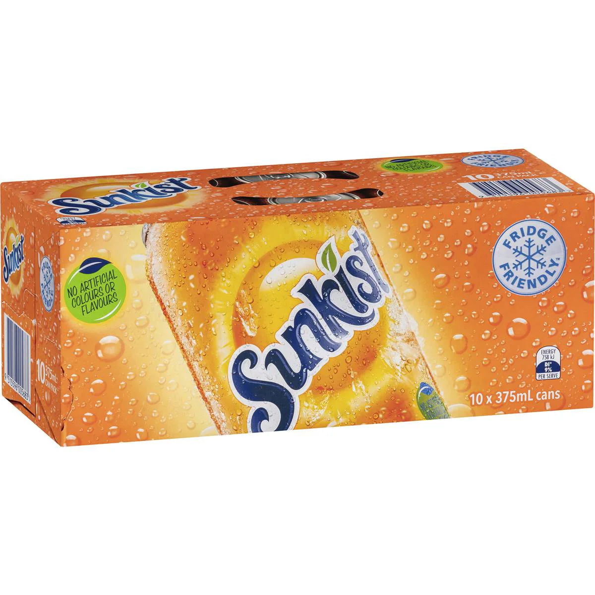 Orange Soft Drink Cans Multipack | 375ml x 10 Pack | Sunkist | YG-006768-MC-975744