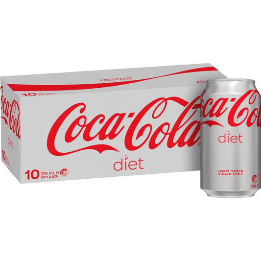 Diet Soft Drink Cans | 375ml x 10 Pack | Coca-Cola | YG-006741-WW-135867