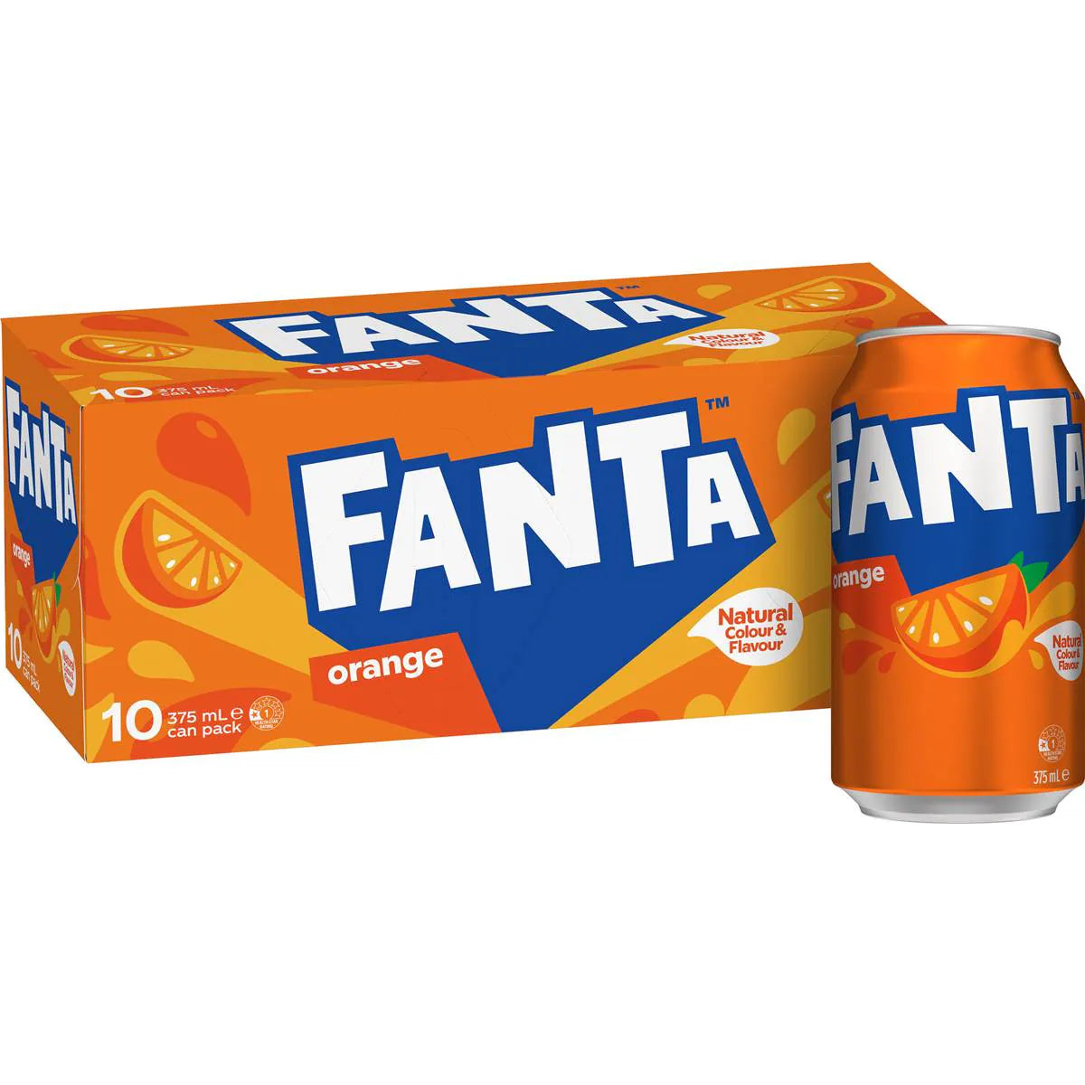 Orange Soft Drink Cans | 375ml x 10 Pack | Fanta | YG-006596-WW-135932