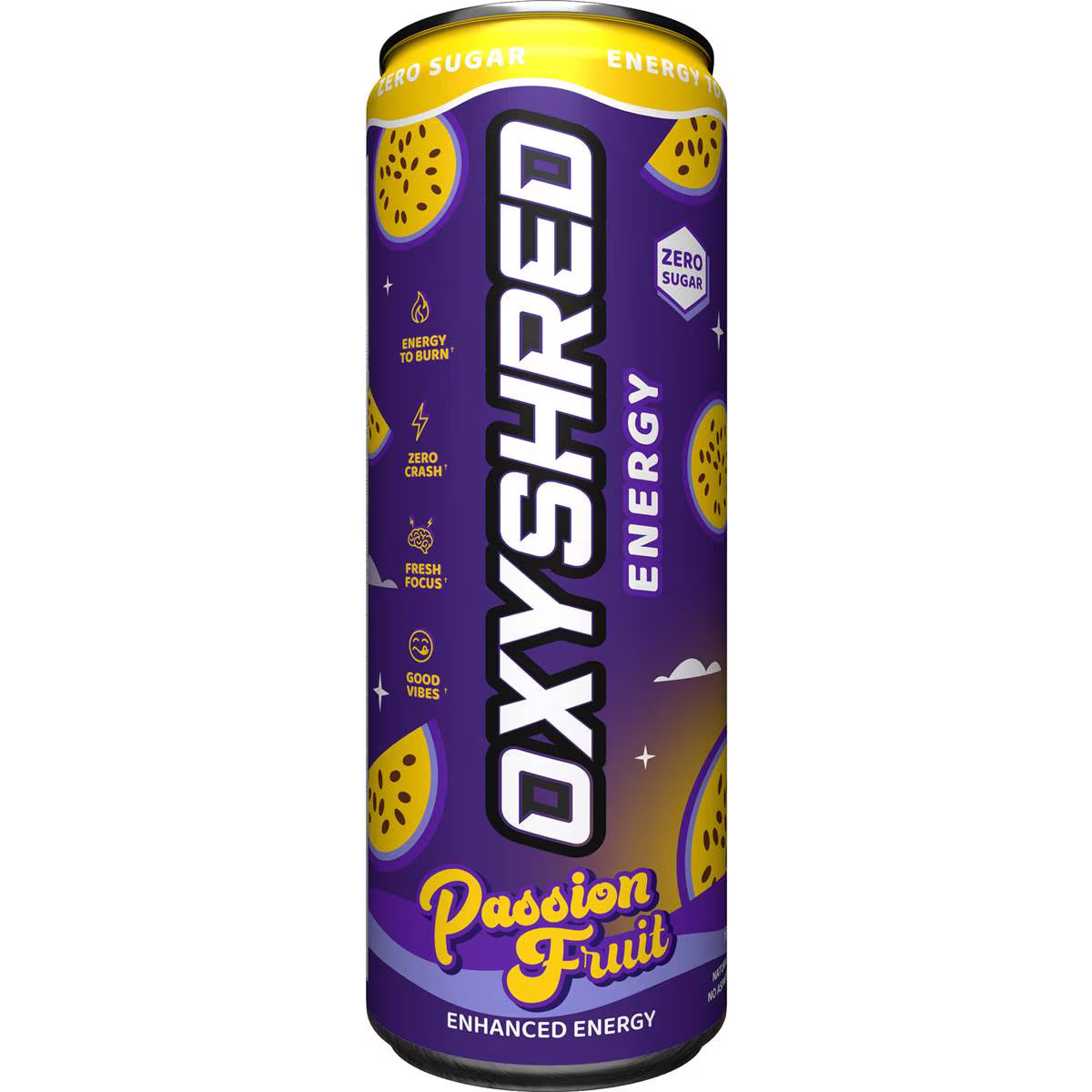 Energy Drink Passionfruit Can | 355ml | Oxyshred | YG-111509-MC-975605