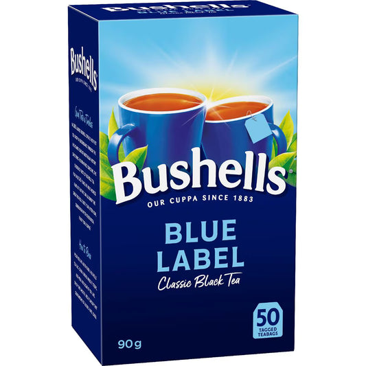Blue Label Classic Black Tea Bags | 50 Pack | Bushells | YG-111888-MC-977863