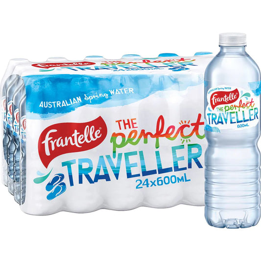 Australian Spring Water Bottles | 600ml x 24 Pack | Frantelle | YG-112429-MC-975455