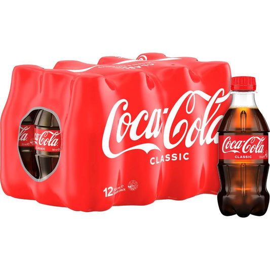 Classic Soft Drink Mini Bottles | 300ml x 12 Pack | Coca-Cola | YG-006820-MC-975703