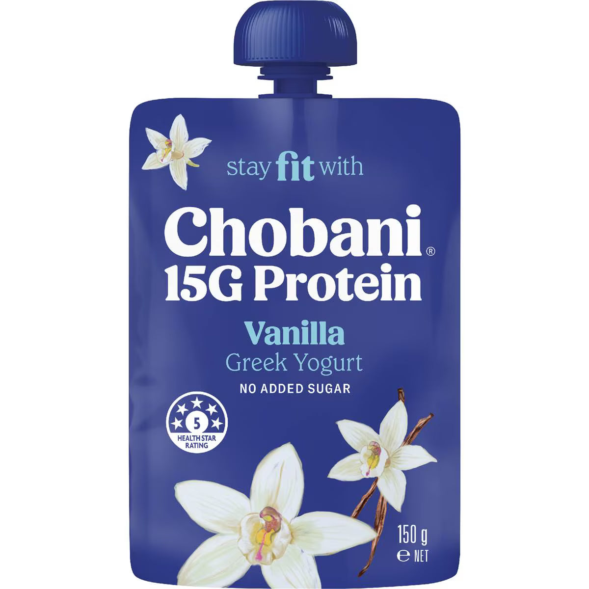 15g Protein Greek Yogurt Vanilla Pouch | 150g | Chobani | YG-113174-MC-981130