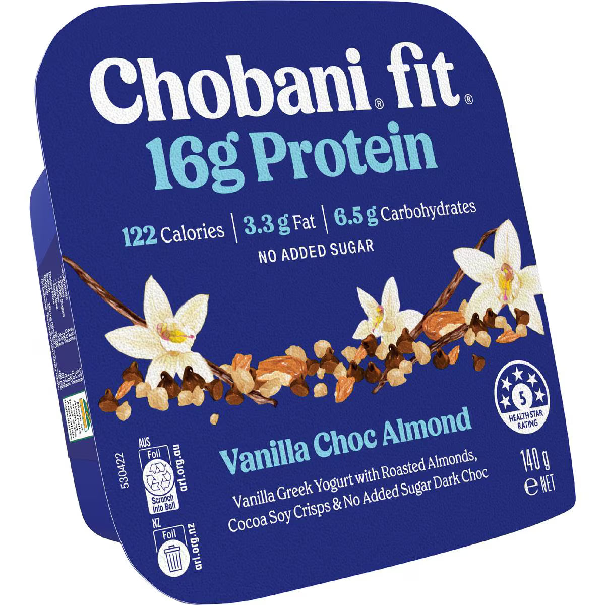 16g Flip Protein Greek Yogurt Vanilla Choc Almond | 140g | Chobani | YG-113168-MC-981116