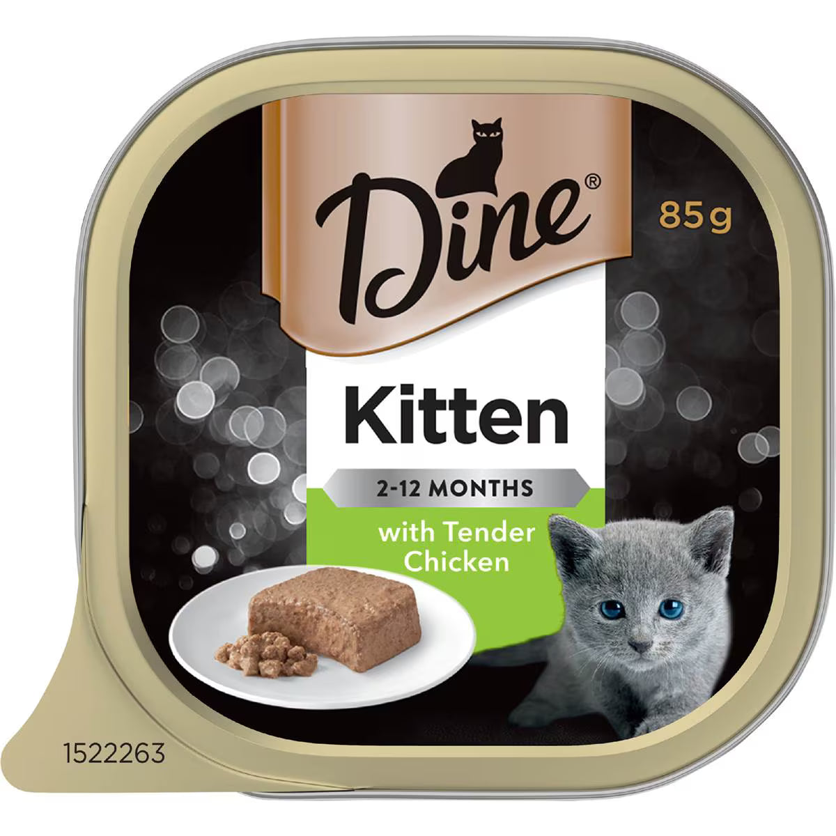 Kitten With Tender Chicken Wet Cat Food Tray | 85g | Dine | YG-112142-MC-978753