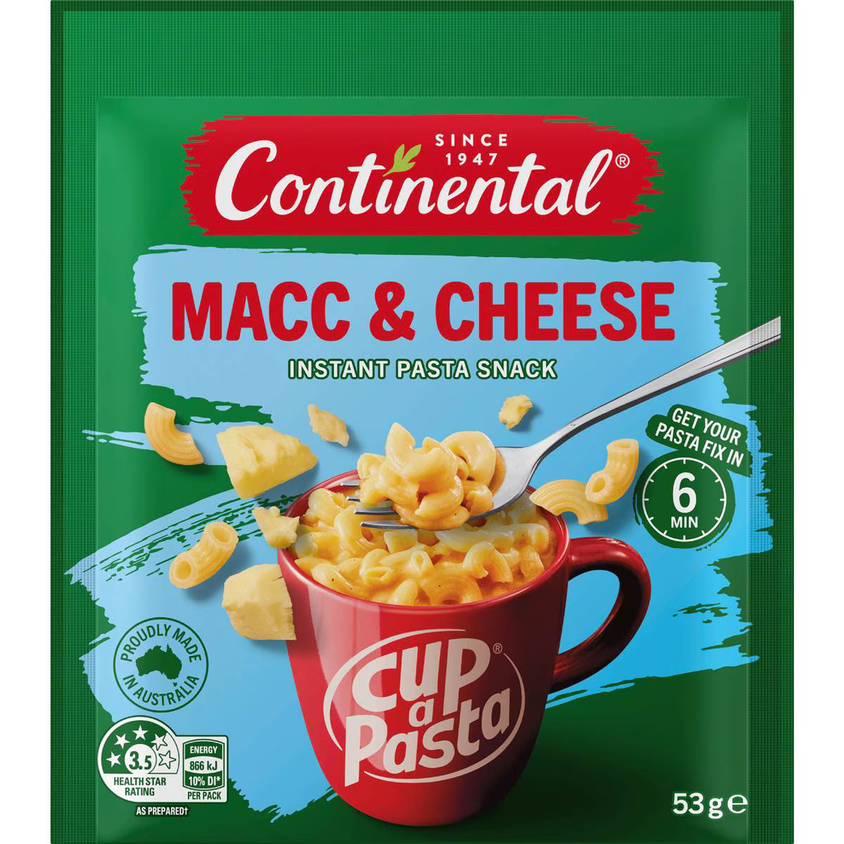 Cup A Pasta Macc & Cheese Mac & Cheese | 53g | Continental | YG-111999-MC-978190