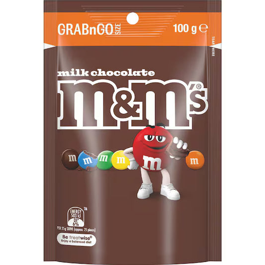 Milk Chocolate Grabngo Snack Bag | 100g | M&M's | YG-111760-MC-977478