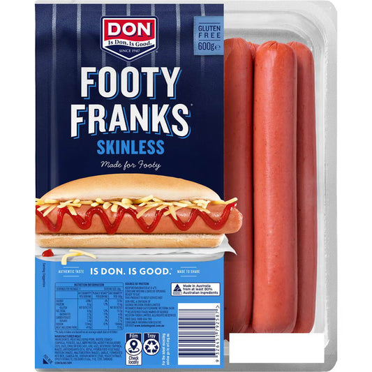 Footy Frankfurts Skinless | 600g | Don | YG-112329-MC-980820