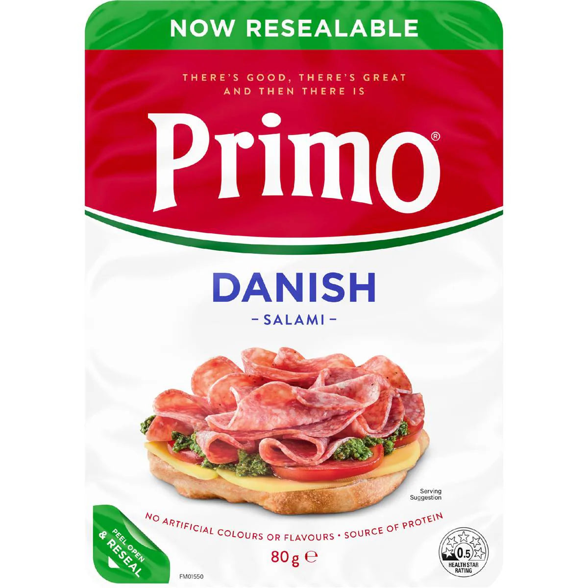 Danish Salami Sliced | 80g | Primo | YG-112330-MC-980827