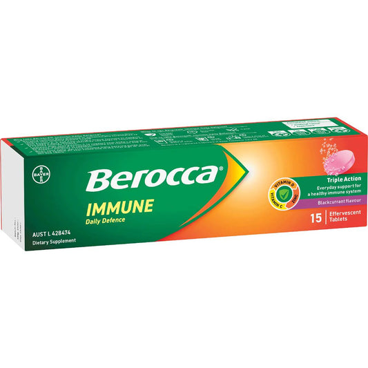 Immune Daily Defence Blackcurrant Flavour Tablets | 15 Pack | Berocca | YG-111915-MC-977941