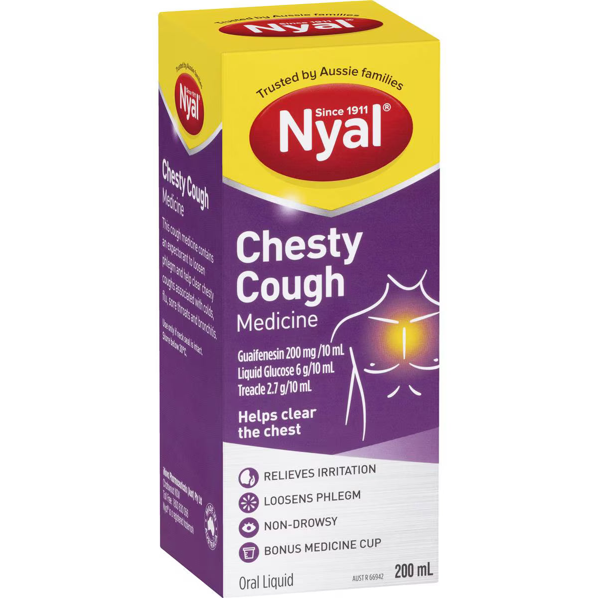 Chesty Non Drowsy Cough Medicine | 200ml | Nyal | YG-008277-MC-978008