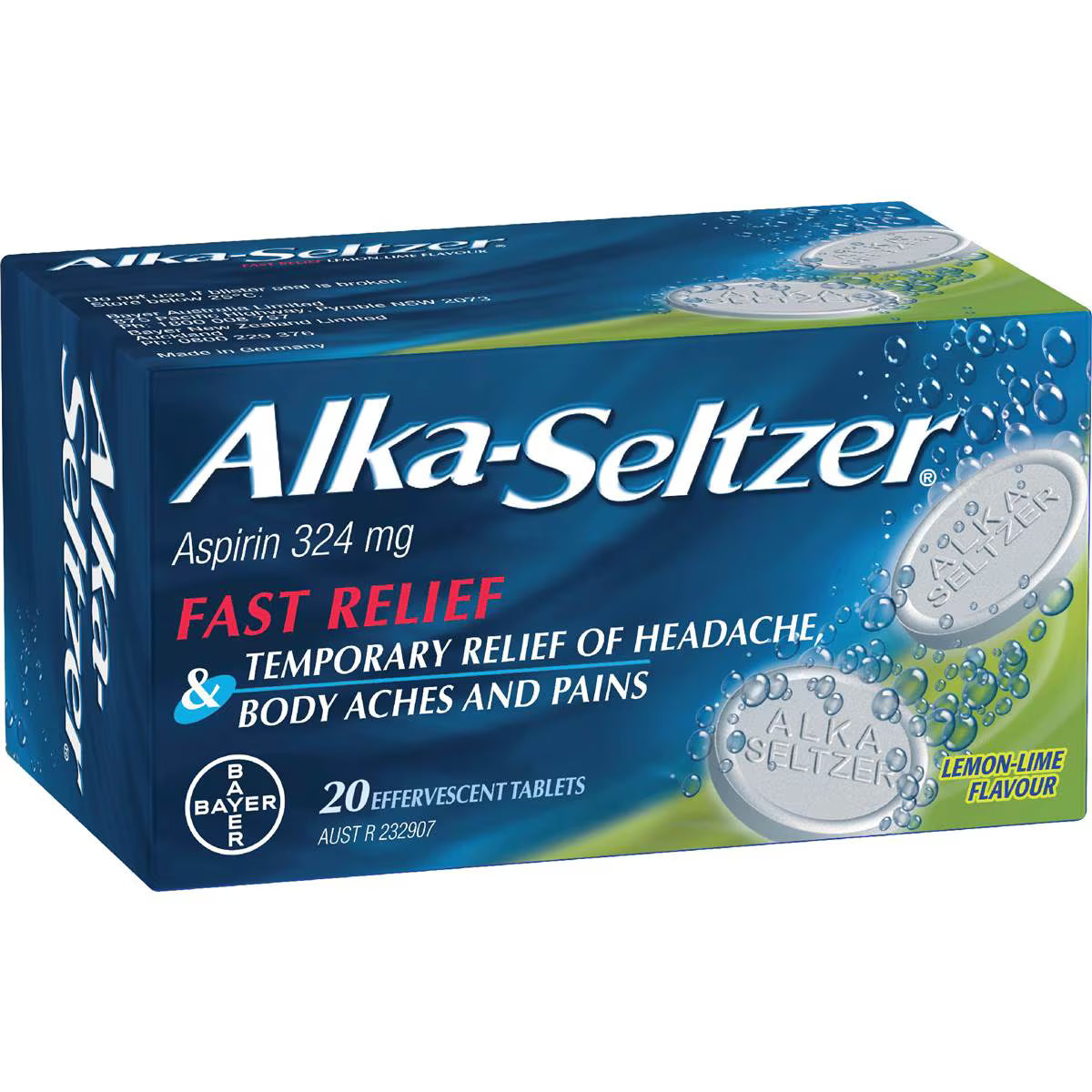 Lemon-Lime Effervescent Tablets | 20 Pack | Alka-Seltzer | YG-112783-MC-977974