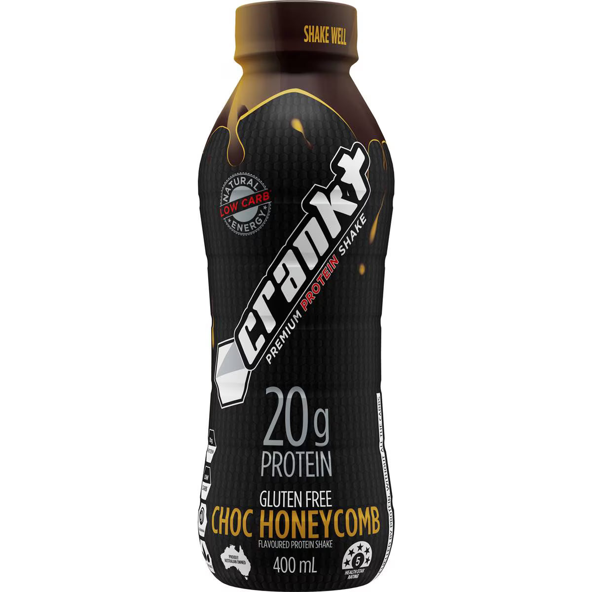 Premium Protein Shake Chocolate Honeycomb | 400ml | Crankt | YG-111844-MC-977730