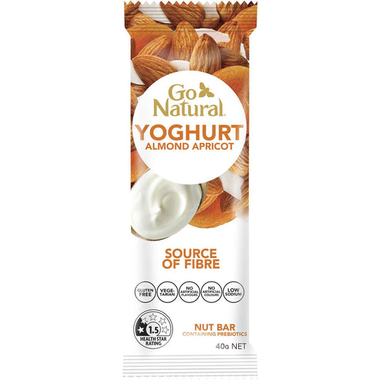 Bars Yoghurt Coated Almond & Apricot | 40g | Go Natural | YG-111695-MC-977285