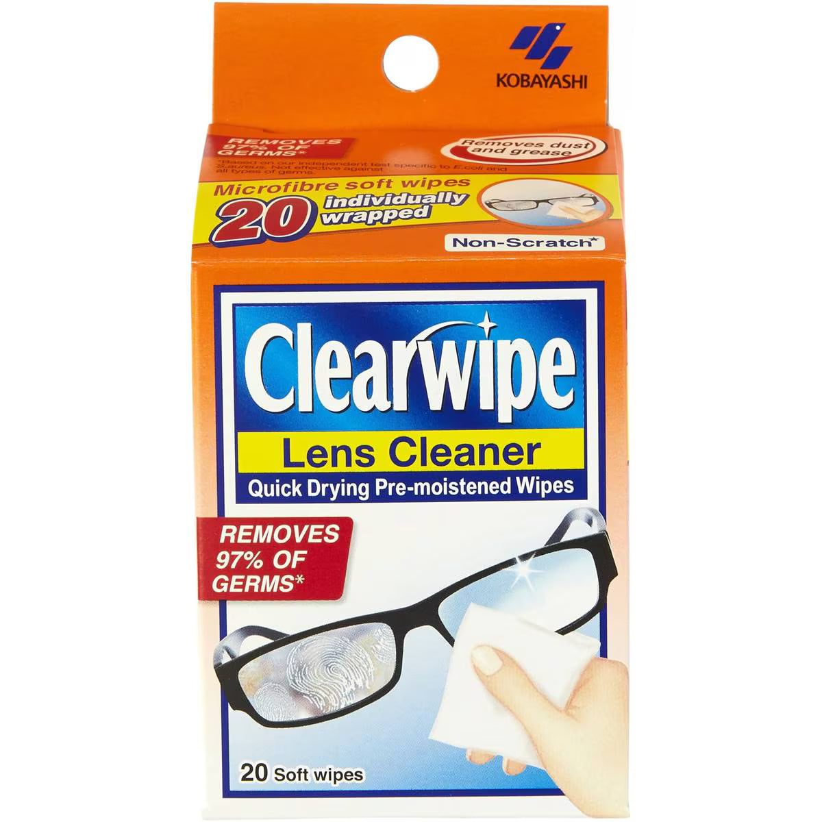 Lens Cleaner | 20 Pack | Clearwipe | YG-112215-MC-979771