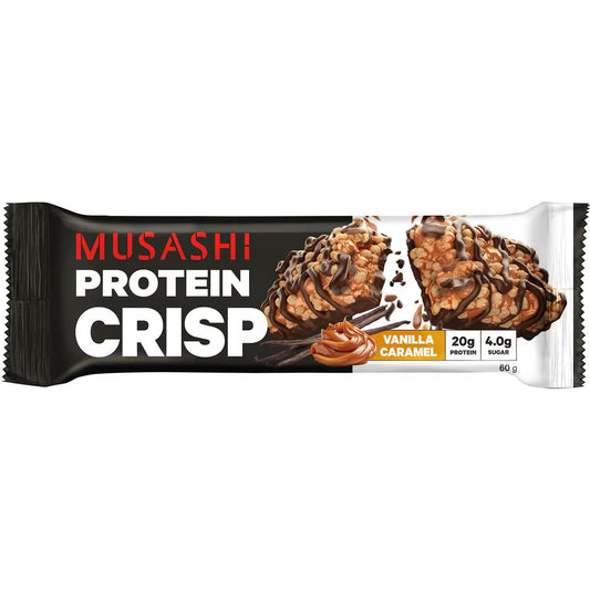 Crisp Protein Bar Vanilla Caramel | 60g | Musashi | YG-111701-MC-977302