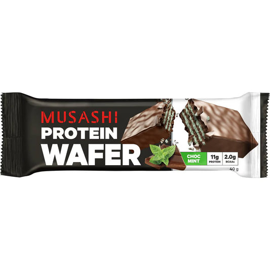 Wafer Protein Bar Chocolate Mint | 40g | Musashi | YG-111704-MC-977306