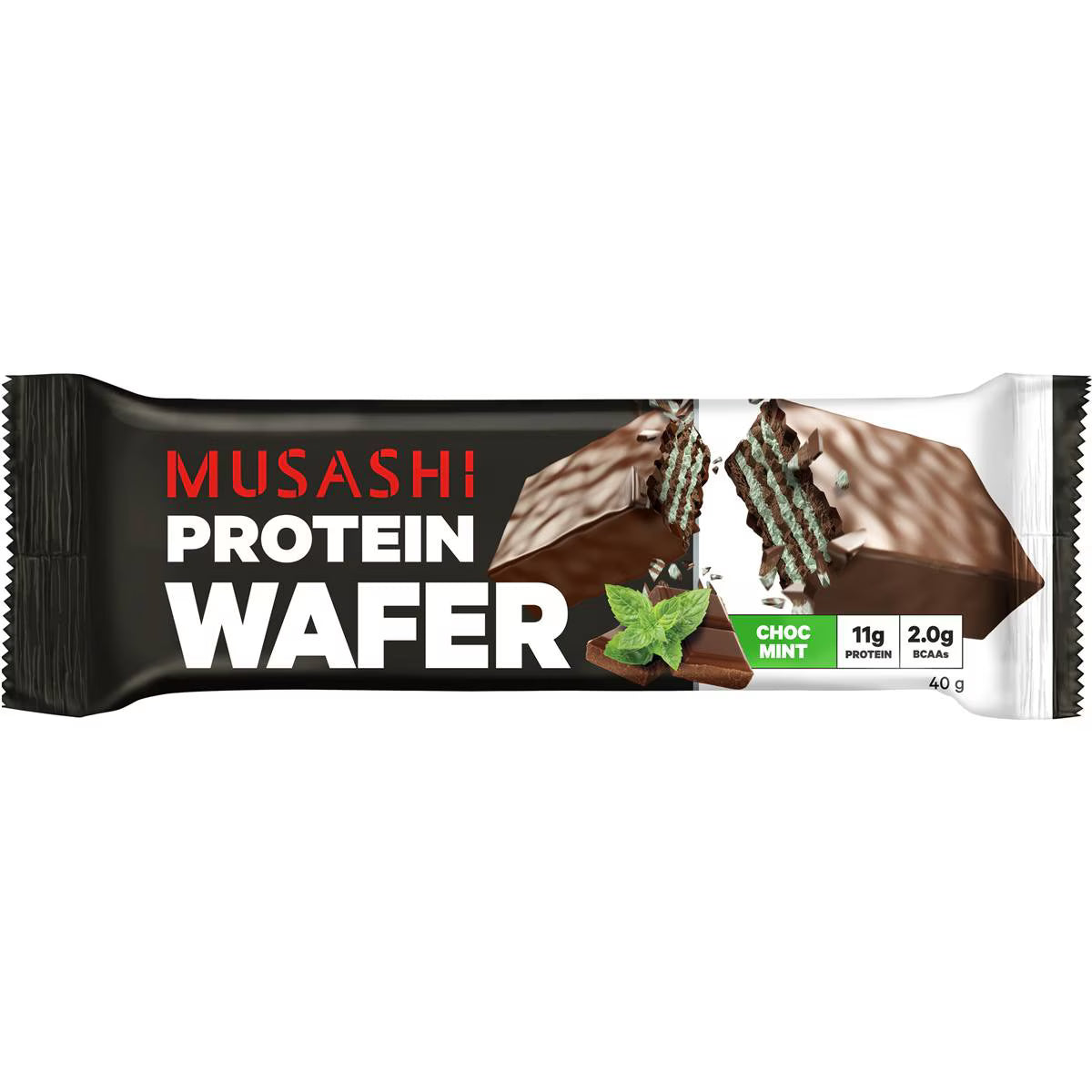 Wafer Protein Bar Chocolate Mint | 40g | Musashi | YG-111704-MC-977306