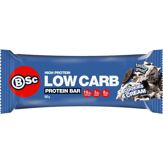 High Protein Low Carb Bar Cookies & Cream | 60g | Bsc | YG-111700-MC-977299