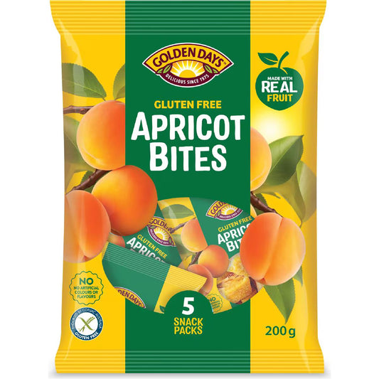 Fruit Snacks Bites Apricot | 40g x 5 Pack | Golden Days | YG-112930-MC-978573