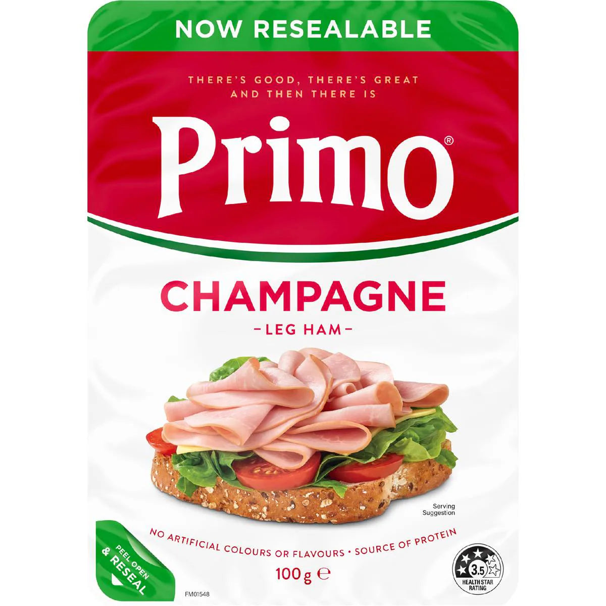 Champagne Leg Ham Sliced | 100g | Primo | YG-113118-MC-980825