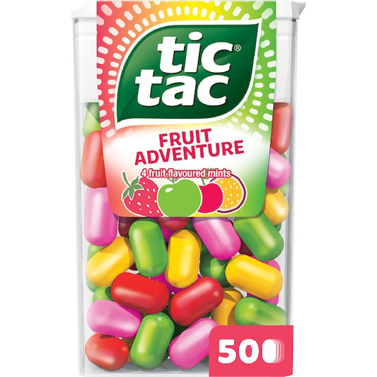 Fruit Adventure 50 Pack | 24g | Tic Tac | YG-111646-MC-976957
