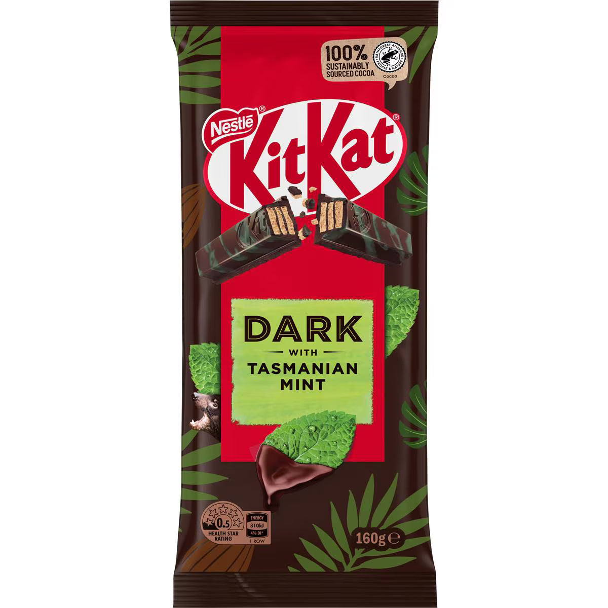 Tasmanian Mint Dark Chocolate Block | 160g | Kitkat | YG-112663-MC-977541