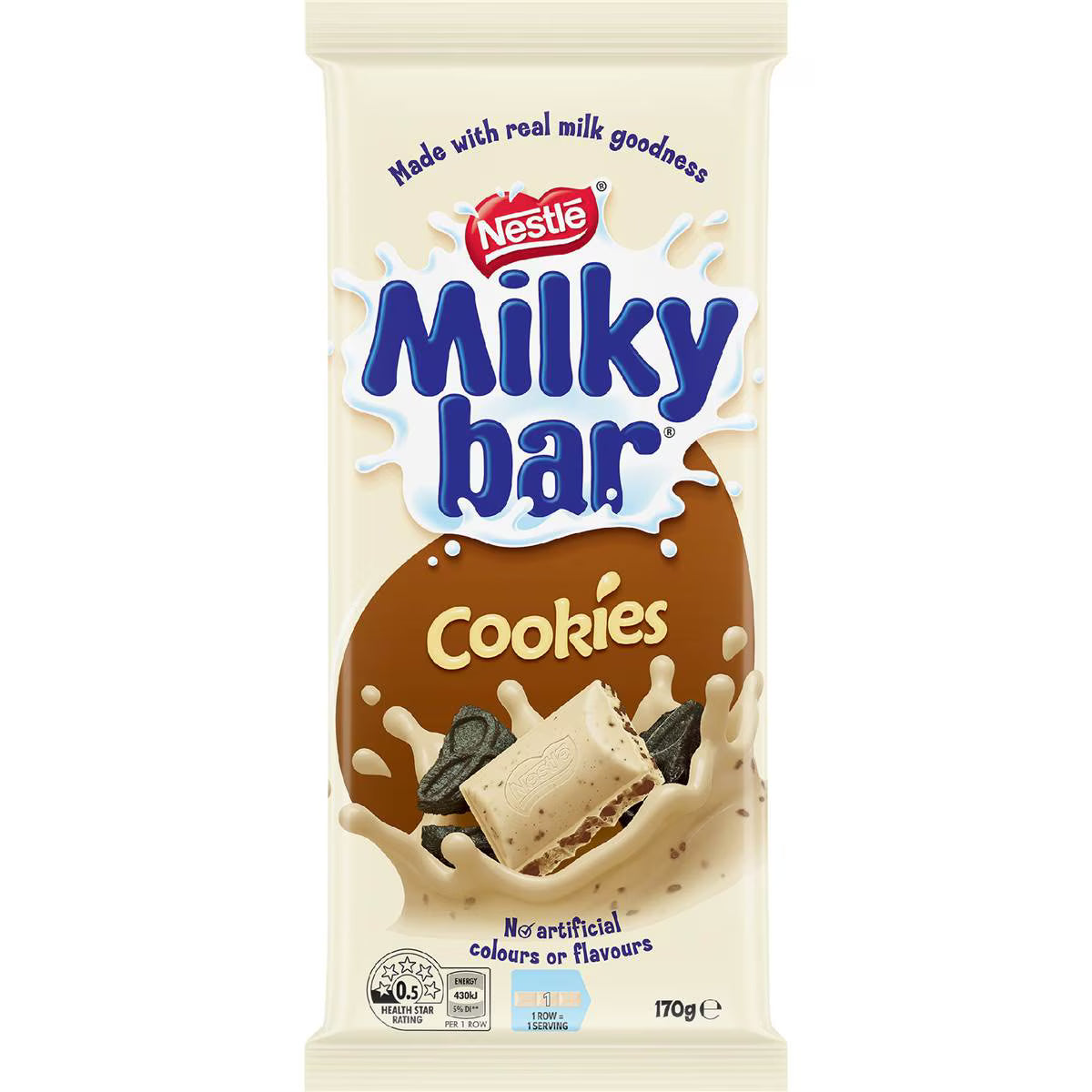 Cookies & Cream White Choc Block | 170g | Milkybar | YG-112665-MC-977543