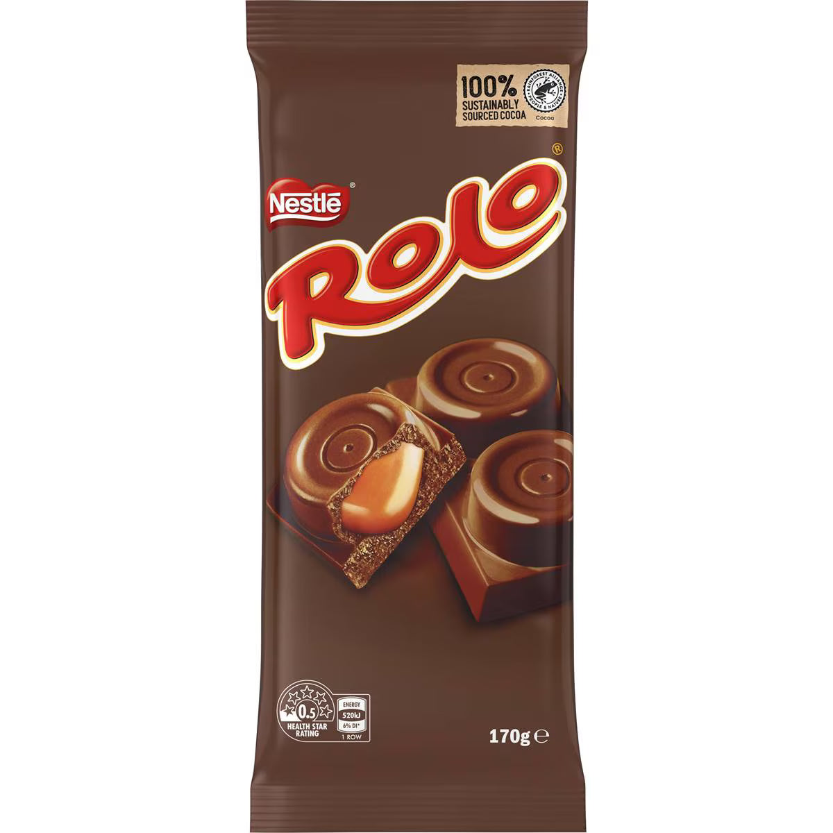Caramel Milk Chocolate Block | 170g | Rolo | YG-112666-MC-977545